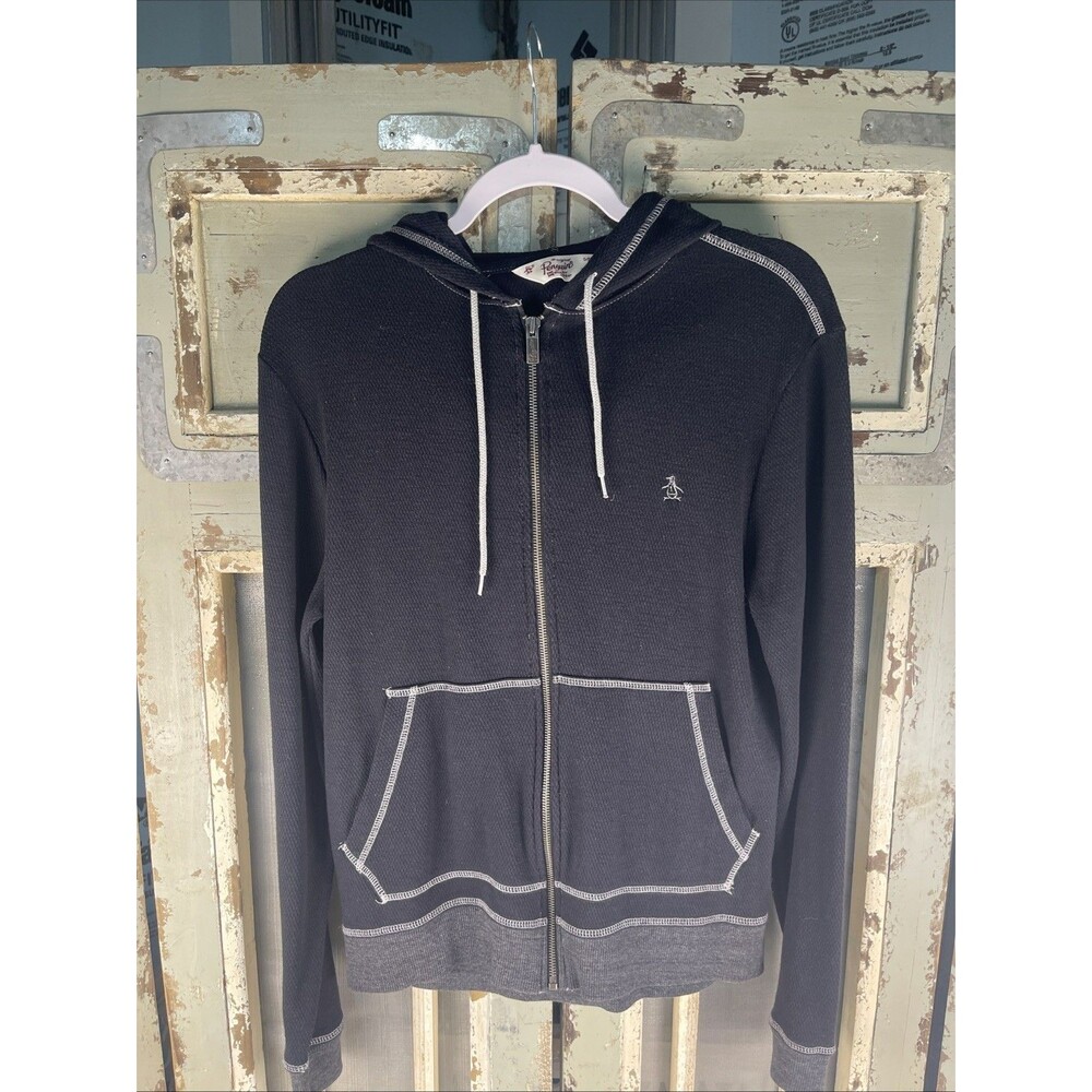 Penguin by Munsingwear Size S Black Full-Zip Jacket (Retail $90)